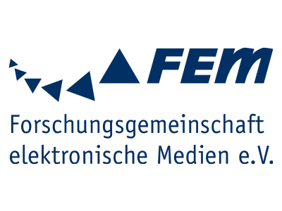 Unterstützer Logo: Forschungsgemeinschaft elektronische Medien e. V.